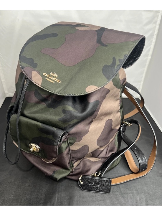 Coach Camouflage Nylon Backpack F11848